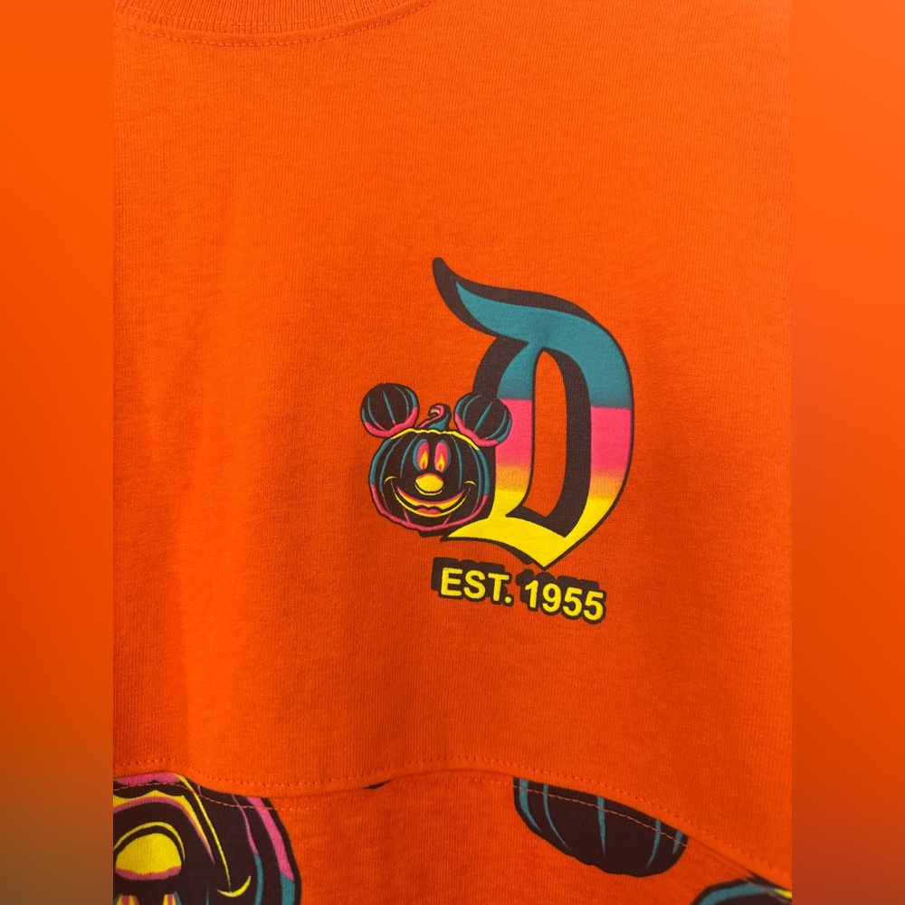 Disney Parks Halloween Disneyland Spirit Jersey Mickey Mouse Pumpkin small - Picture 4 of 7
